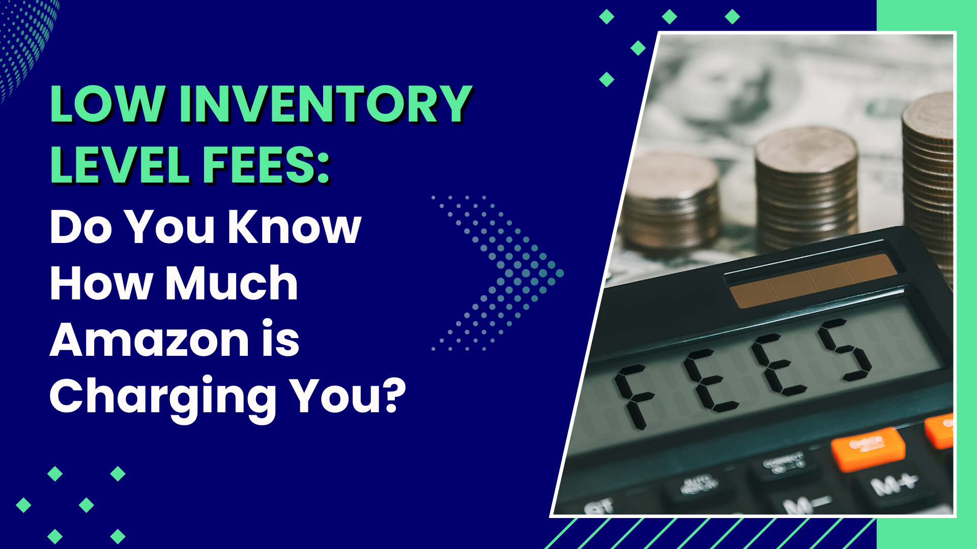 low inventory in amazon fees